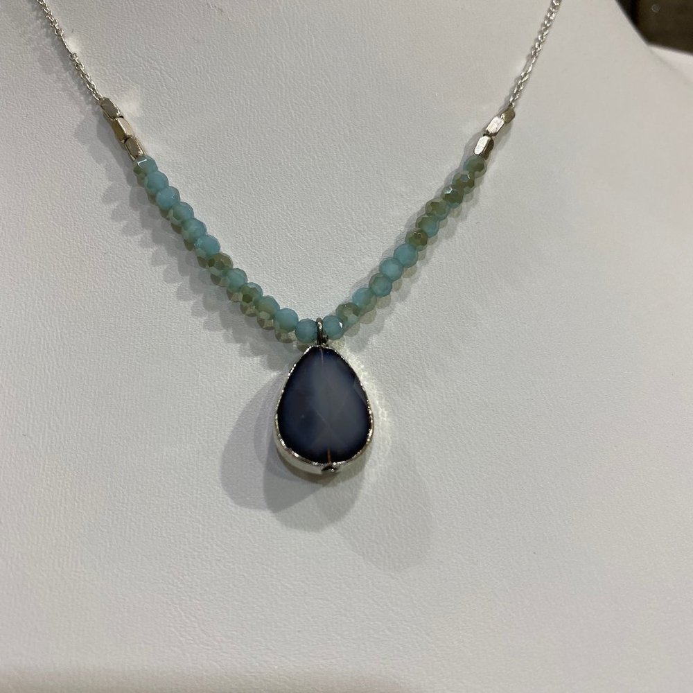 Gray Pendant Necklace